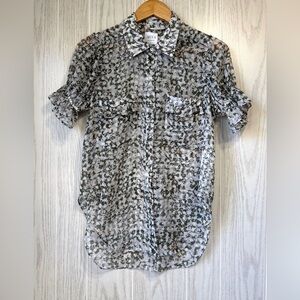 MISA Los Angeles Floral Sheer Blouse XS – LNC